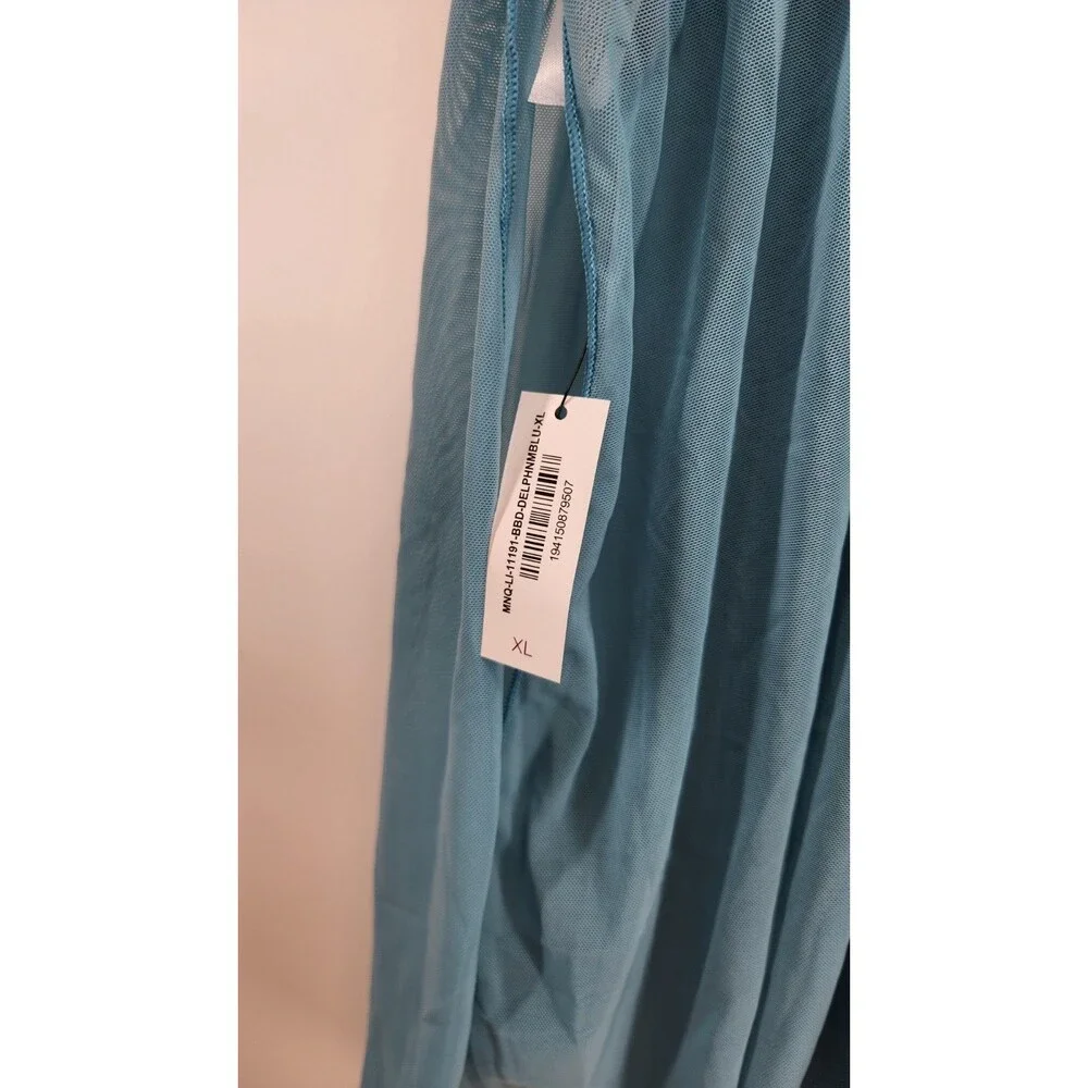 Adore Me Women's XL Mykonos Blue Yolandi‎ Babydoll Top Sleepwear Cami NWT